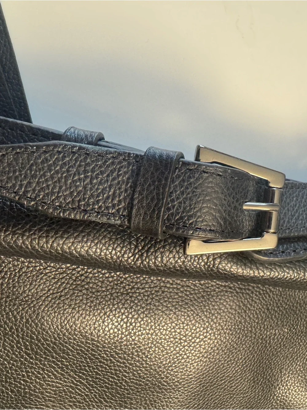 Authentic Botkier Chelsea convertible Hobo Backpack, sleek black pebble leather